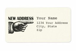 We've Moved Address Labels